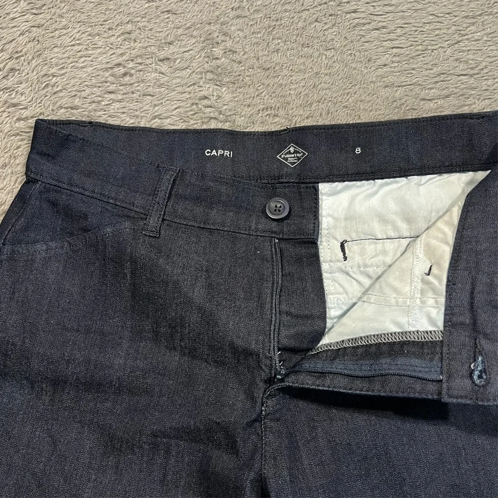 St John's Bay Capri Pants‎ Blue Casual Beach Women's 8 31x19